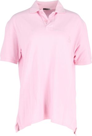 Isabel Marant Isabel Marant Pre-owned Mens Anafiko Logo-Embroidered Polo Shirt in Pink Cotton - Rose - Size X-Small