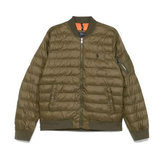 Ralph Lauren Olijfgroene Gewatteerde Winterjas - Heren - Winterjassen - Groen - XL - Jassen