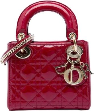 Dior Pre-owned Lady Dior Mini Bag - - Pre-owned - Donna - Rosso - ONE SIZE