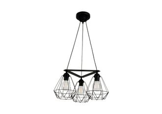 OEM L&aacute;mpara De Techo Colgante Estilo Loft Industrial, Color Negro, Goria 14-332