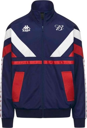 Kappa Authentic Maxim Fleece Jacket - Heren - Trainingsjackets - Blauw - L - Polyester - Fitness