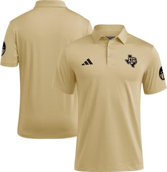 adidas Mens adidas Tan Texas A&M Aggies Salute to Service Ultimate365 Solid Polo at Nordstrom, Size Xxx-Large