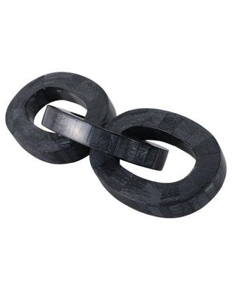 Sagebrook Home 15X5in 3-Link Marbled Resin Chain