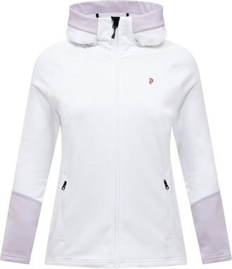 Peak Performance Rider Essentials Zip Hood Fleecejacke f&uuml;r Damen | wei&szlig;
