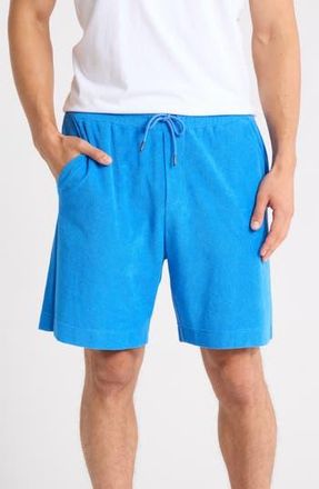 Bugatchi Cotton French Terry Shorts in Classic Blue at Nordstrom Rack, Size X-Large