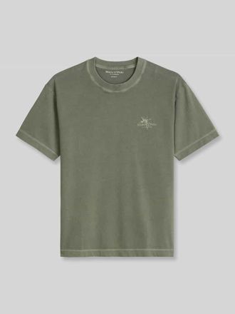 Marc O'Polo Loose Fit T-Shirt aus reiner Baumwolle in Khaki, Gr&ouml;&szlig;e XXXL