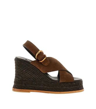 Castaner Brown Slingback Wedges