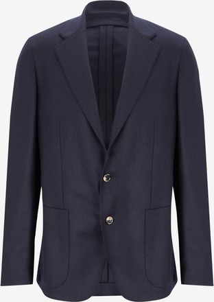 Caruso Einreihiger Blazer aus Kaschmir Butterfly