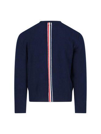 Thom Browne Mens Sweaters Blue Virgin Wool