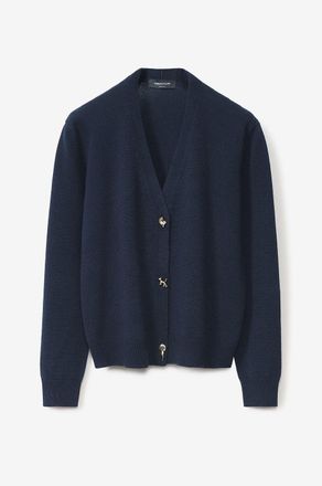 Fabiana Filippi Kaschmircardigan mit V-Ausschnitt und Fabula-Kn&ouml;pfen