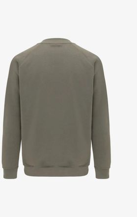 Genti Logo Trui Grijs Bruin - Heren - Sweatshirts - Bruin - 3XL - Hoodies & sweatvesten