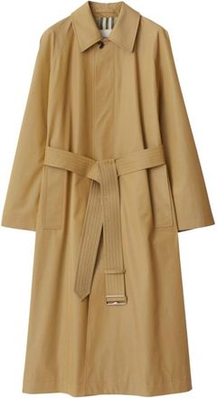 Burberry Raglan Sleeve Long Gabardine Cotton Trench Coat, Brand Size 6 (US Size 4)