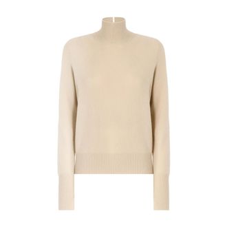 Pinko Nizza Maglia 90Lana - Dames - Coltruien - Beige - S - Truien & Vesten