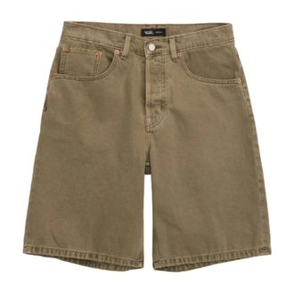 Vans Casual Shorts, male, Green, Size: W30 Check-5 Baggy Denim Short