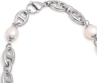 Nialaya Mariner Pearl Chain in Silver at Nordstrom