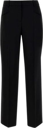 HUGO BOSS Tilda 9 Broeken - Dames - Straight fit broeken - Zwart - S - Wol - Broeken