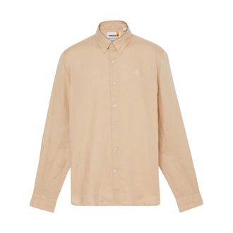 Timberland Slim Linen Shirt - male - Timberland - Casual Shirts - Beige - XL - Shirts