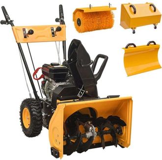 vidaXL Set De Quitanieves Y Barredora De Gasolina 4 En 1 6,5 Hp Vidaxl