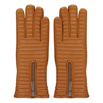 Moorer Guanto Quilted - female - Moorer - Gloves - Orange - 7 IN - Accessories