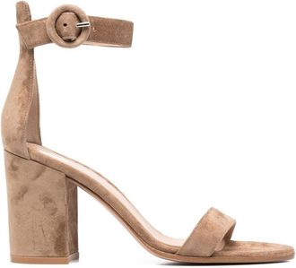 Gianvito Rossi Versilia 85mm suede sandals - women - Suede - 41 - Brown