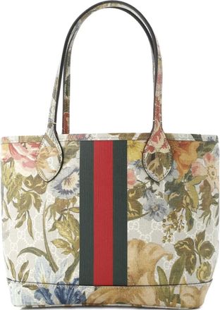 Gucci Ophidia Water Flora GG Coated Canvas Medium tote bag - Veelkleurig