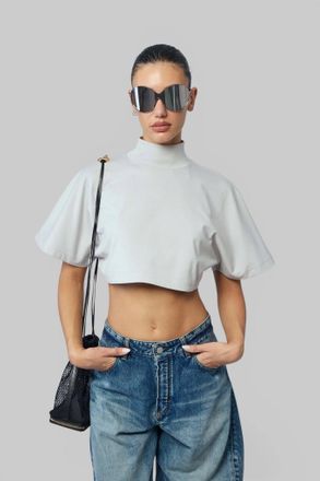 Alaia Highneck Tshirt Cotton Jersey