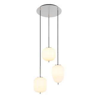 Globo Lighting L&aacute;mpara Colgante - Blacky I - Blanco - Vidrio - &Oslash; 46cm - - Globo