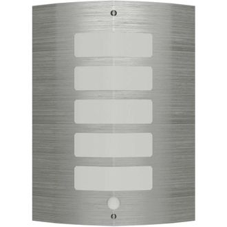 vidaXL Wall Lamp Stainless Steel with Motion Sensor Vidaxl