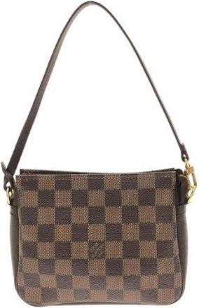 Louis Vuitton Pre-owned Damier Makeup Pouch - Dames - Vintage Schoudertas - Bruin - ONE Size - Vintage