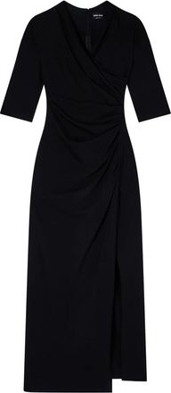 Giorgio Armani Milano-stitch Kokerjurk - Dames - Maxi kleedjes - Zwart - XL - Kleedjes