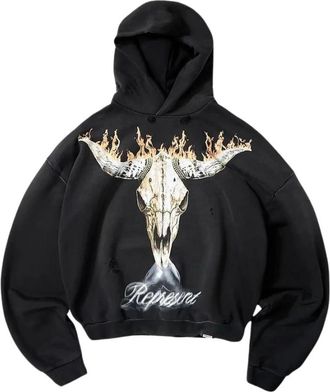 Represent British Cowboys Hoodie - Heren - Hoodies - Zwart - L - Katoen - Hoodies & sweatvesten
