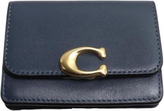 Coach Pre-owned Wallets, female, Blue, Size: ONE SIZE Pre-owned Leather Wallet
