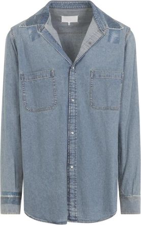 Maison Margiela Denim Overhemd - Heren - Spijkeroverhemden - Blauw - XL - Denim - Overhemden