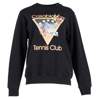 Casablanca Casablanca Tennis Club Sweatshirt in Black Cotton