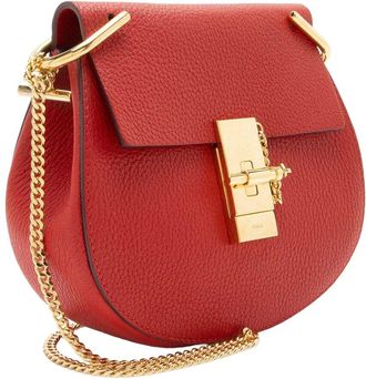 Chlo&eacute; Drew Small Leather Shoulder Bag (Authentic Pre-Loved)