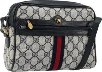 Gucci Pre-owned Cross Body Bags, female, Blue, Size: ONE SIZE Pre-owned Vintage Shoulder Bag