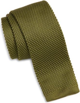 Clifton Wilson Forest Green Knit Silk Tie at Nordstrom