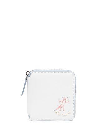 Maison Kitsun&eacute; Portemonnee met rits - Wit