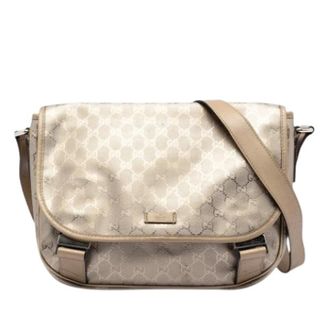 Gucci Pre-owned Cross Body Bags, female, Beige, Size: ONE SIZE Pre-owned Vintage Crossbody Bag