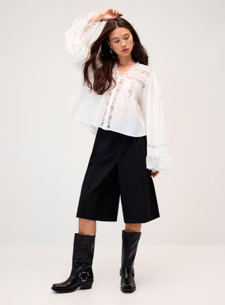 Twik Womens Double-pleated dress Bermuda short