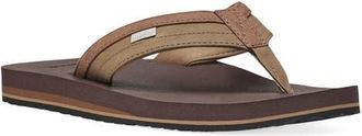 Sanuk Ziggy Water Friendly Flip Flop in Tan at Nordstrom, Size 14