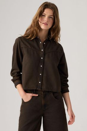 Levi's Logan Lightweight Shacket - Donna - XS - Marrone / Over A Cup Top
