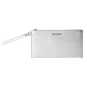 Michael Kors Gray Leather Clutch Womens Bag