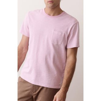 Marine Layer Luxe Slub Pocket T-Shirt in Lavender Frost at Nordstrom, Size Xx-Large