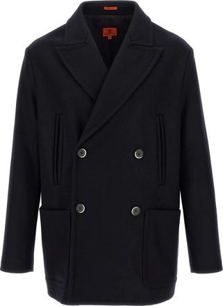 Barena Dosio Coat - Heren - Mantel - Blauw - XL - Wol - Jassen
