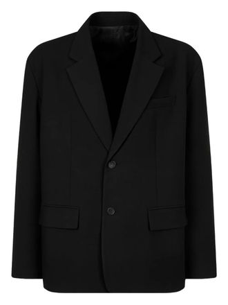 TOMBOY single-breasted blazer - men - Polyester/Rayon/Polyester/Polyurethane - L - BLACK