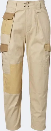 Isabel Marant Renzae patchwork cotton cargo pants