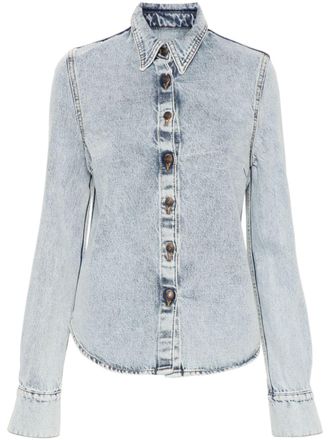 Magda Butrym Camicia denim a maniche lunghe - Blu