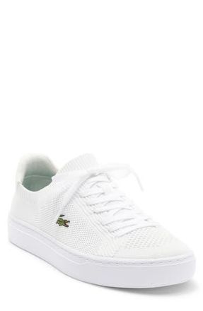 Lacoste La Piqu&eacute;e 2.0 Sneaker in White/White at Nordstrom Rack, Size 11.5
