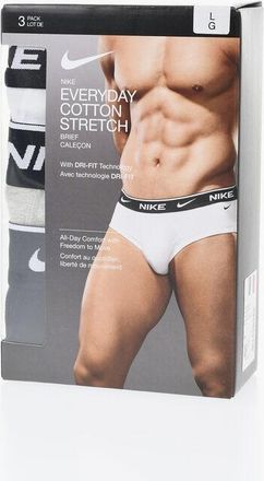 Nike Set of 3 Stretch Cotton Briefs with Logoed Elastic Band size Xs